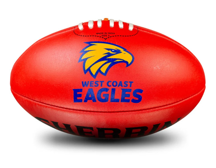 West Coast Eagles  Leather Sherrin Football