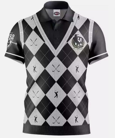 Collingwood Magpies Fairway Golf Polo Shirt