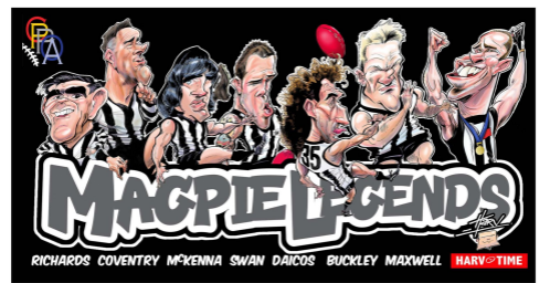 Football Legends Caricature Can Cooler