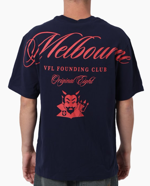 Melbourne Demons Mitchell & Ness Original Eight Tee