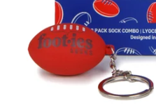 Adelaide Crows 2 Pack Sock and Keyring Gift Pack