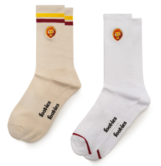 Brisbane Lions 2 Pack Sock and Keyring Gift Pack