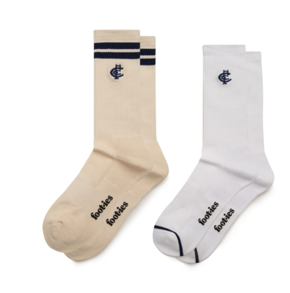 Carlton Blues 2 Pack Sock and Keyring Gift Pack