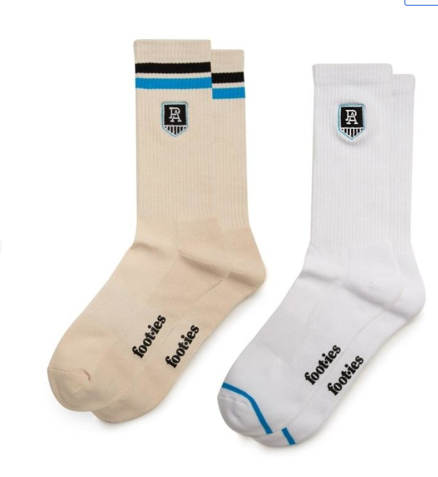 Port Adelaide Power 2 Pack Sock and Keyring Gift Pack