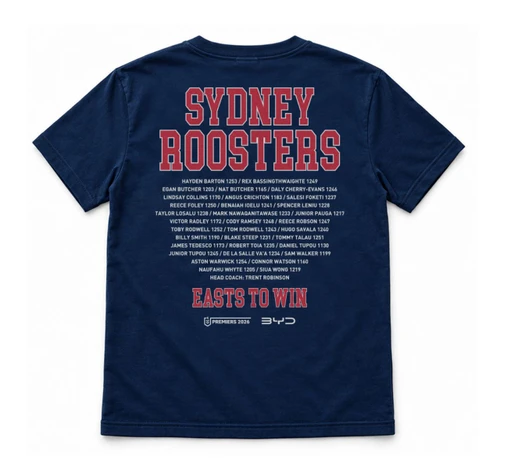 Sydney Roosters 2026 Premiers Tee