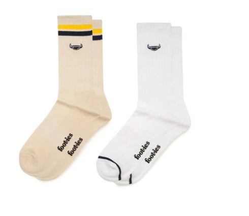 North Queensland Cowboys 2 Pack Sock and Keyring Gift Pack