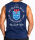 New South Wales Blues Banner Circle Muscle Tee