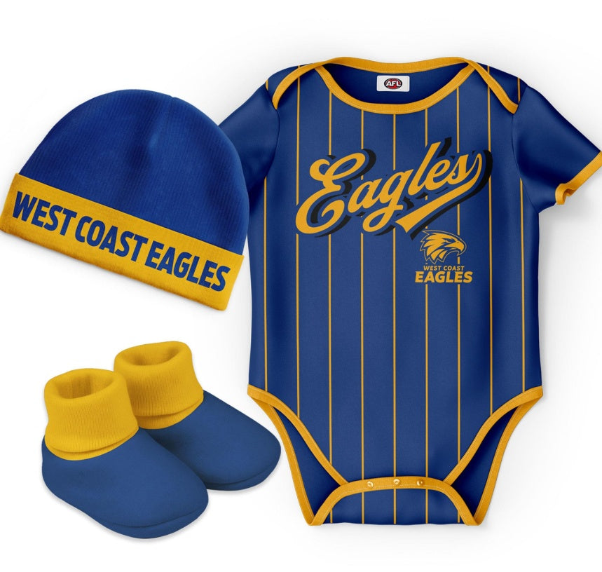 West Coast Eagles "Lullaby" 3pc Baby Set