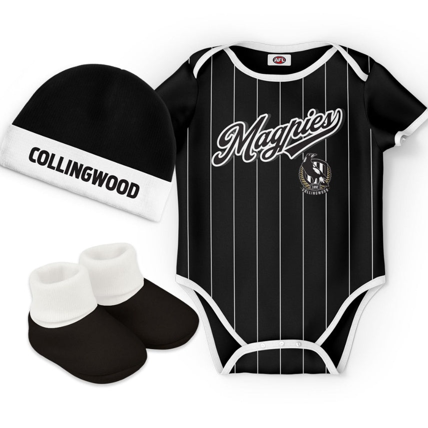 Collingwood Magpies "Lullaby" 3pc Baby Set