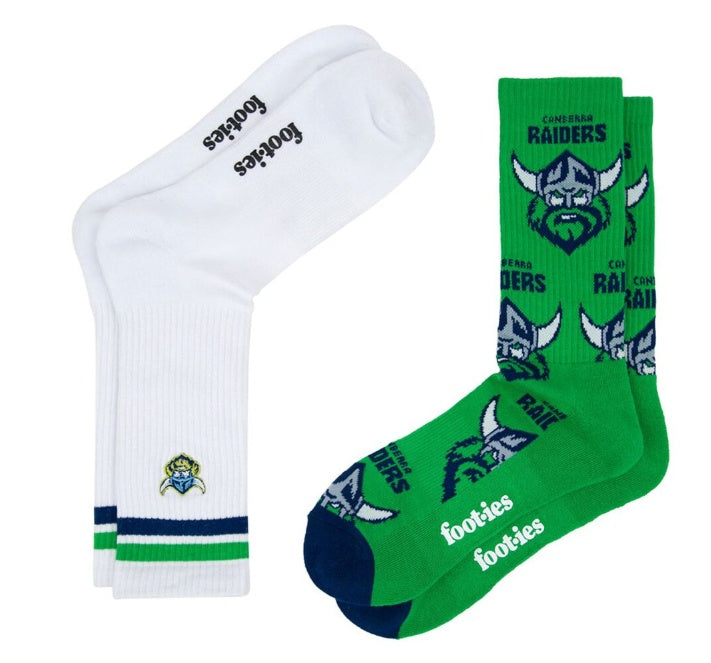 Canberra Raiders Sneaker Sock - 2 Pack
