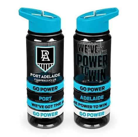 Port Adelaide Power Tritan Drink Bottle With Bands