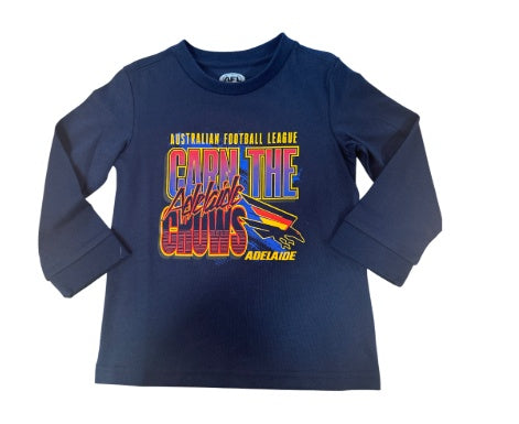 Adelaide Crows Kids Long Sleeve Tee