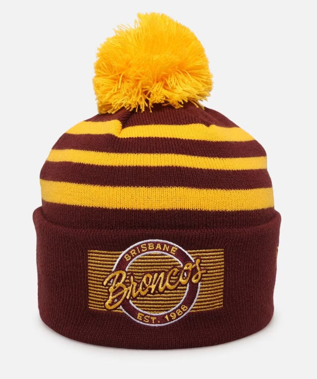 Brisbane Broncos New Era Badged Beanie