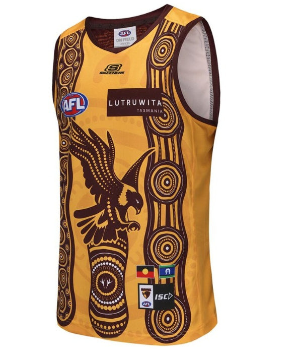Hawthorn Hawks Youth 2025 Indigenous Guernsey - Gold