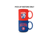Western Bulldogs - Set of 2 Stackable Mugs