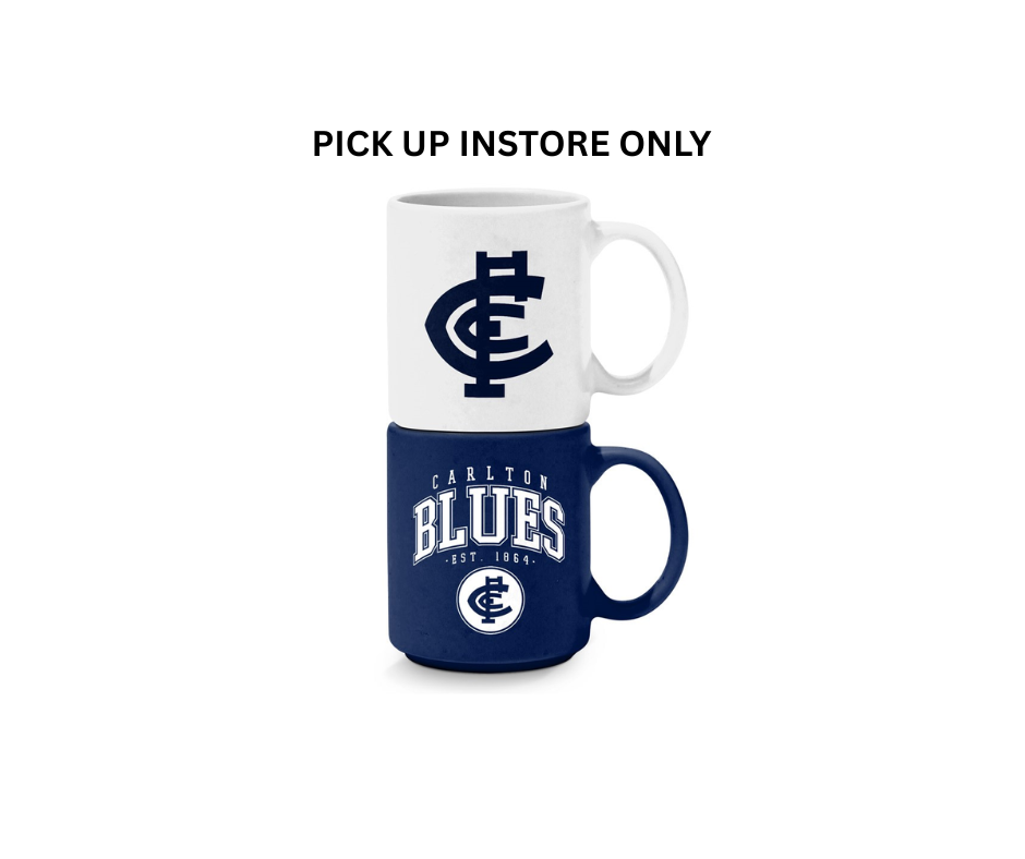 Carlton Blues - Set Of 2 Stackable Mugs