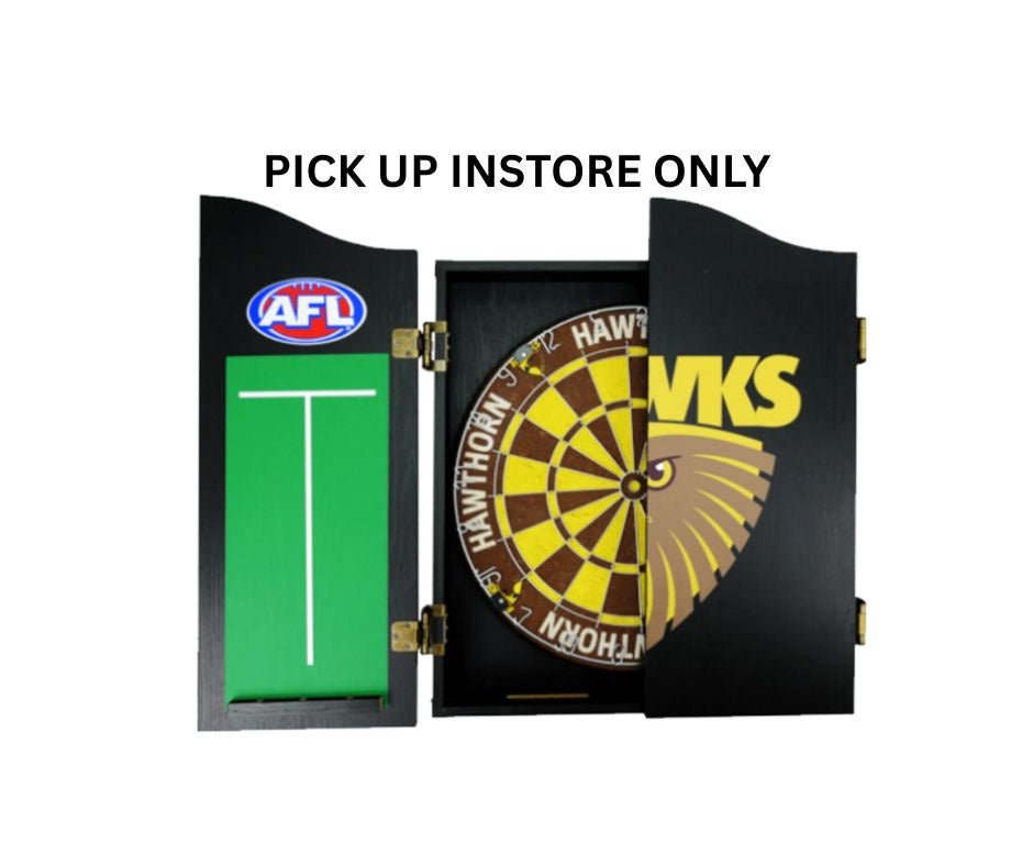 Hawthorn Hawks Dartboard And Cabinet