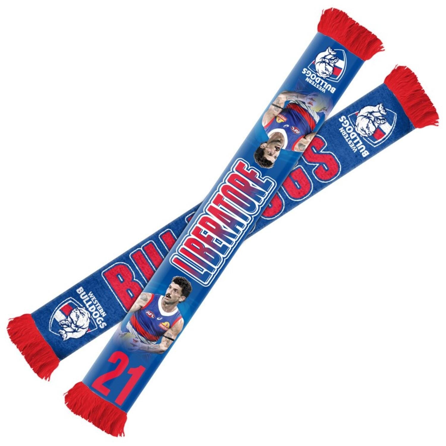 Western Bulldogs Player Scarf - Tom Liberatore