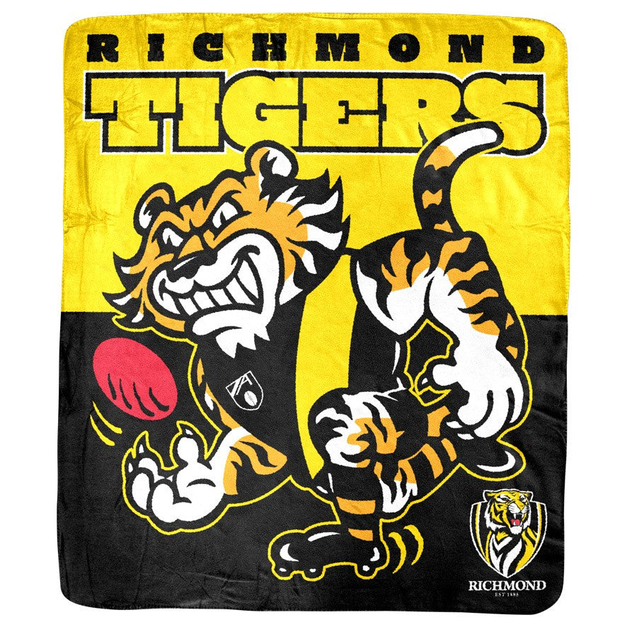 Richmond Tigers Coral Fleece Rug
