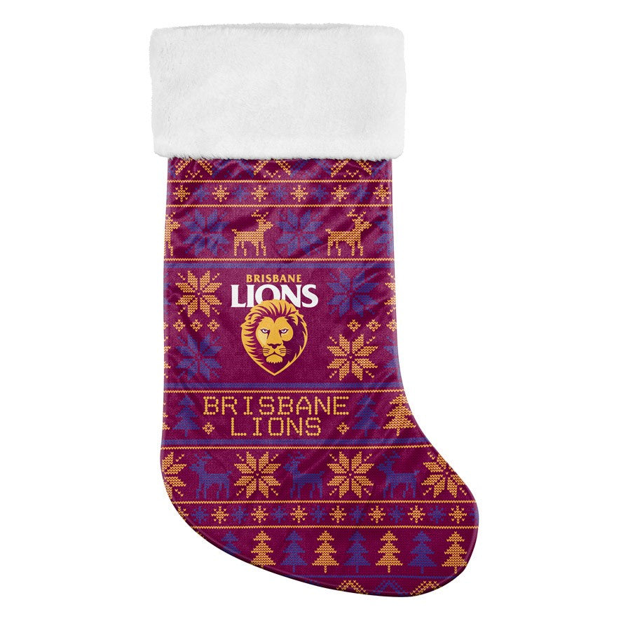 Brisbane Lions Jumbo Christmas Stocking