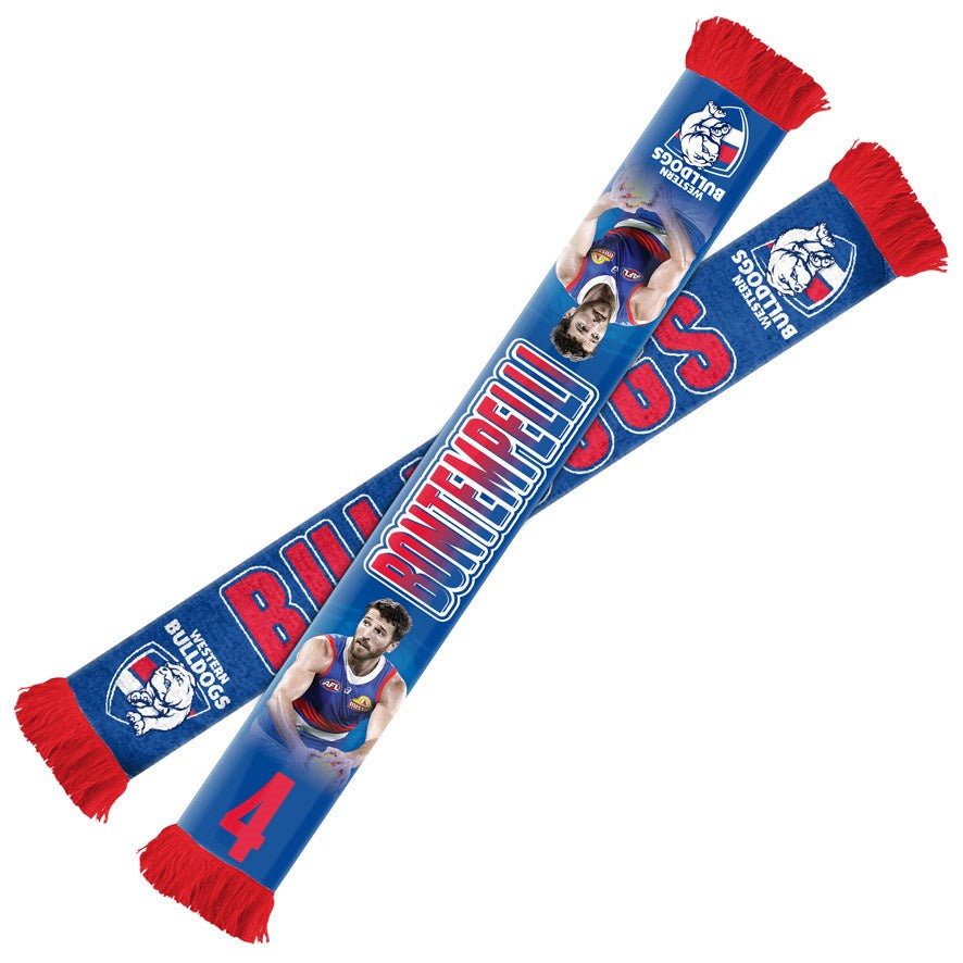 Western Bulldogs Player Scarf - Marcus Bontempelli