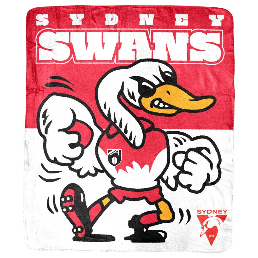 Sydney Swans Coral Fleece Rug
