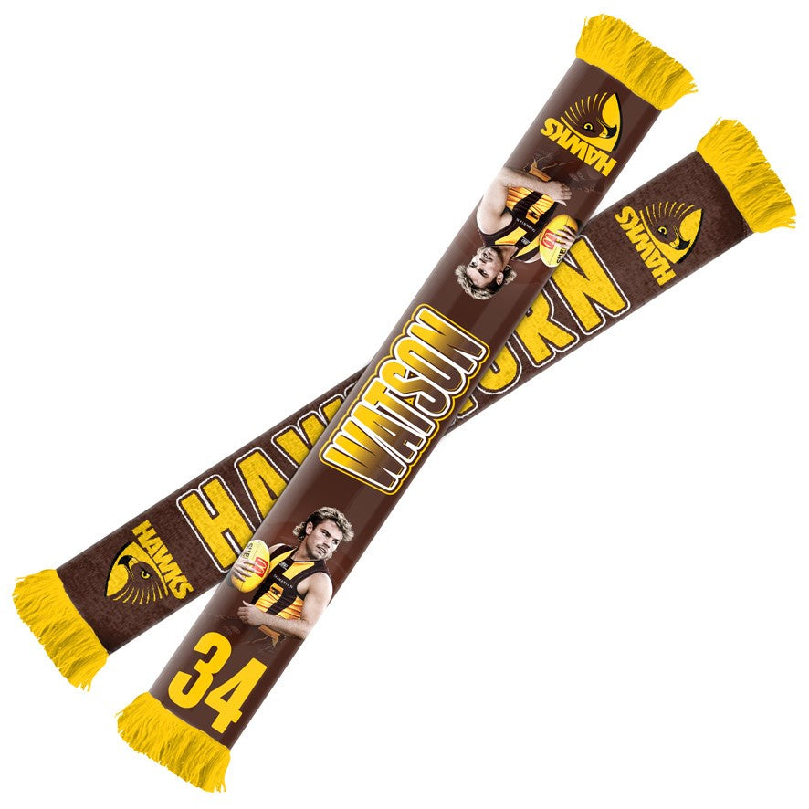 Hawthorn Hawks Player Scarf - Nick Watson