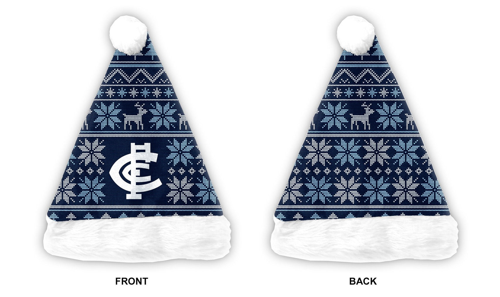 Carlton Blues Santa Hat