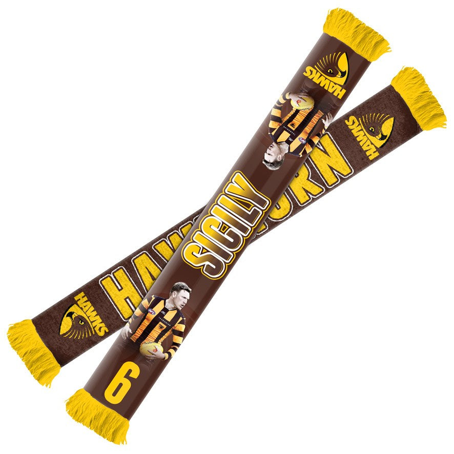 Hawthorn Hawks Player Scarf - James Sicily