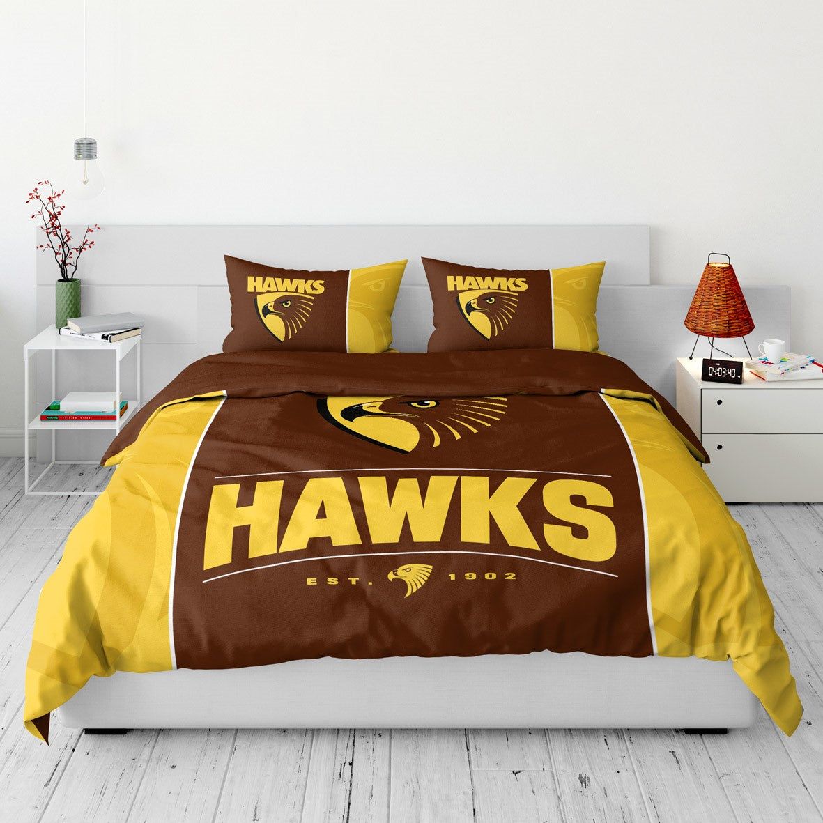 Hawthorn Hawks King Quilt Cover