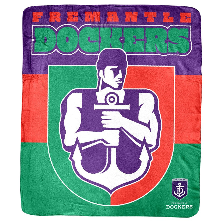 Fremantle Dockers Coral Fleece Rug