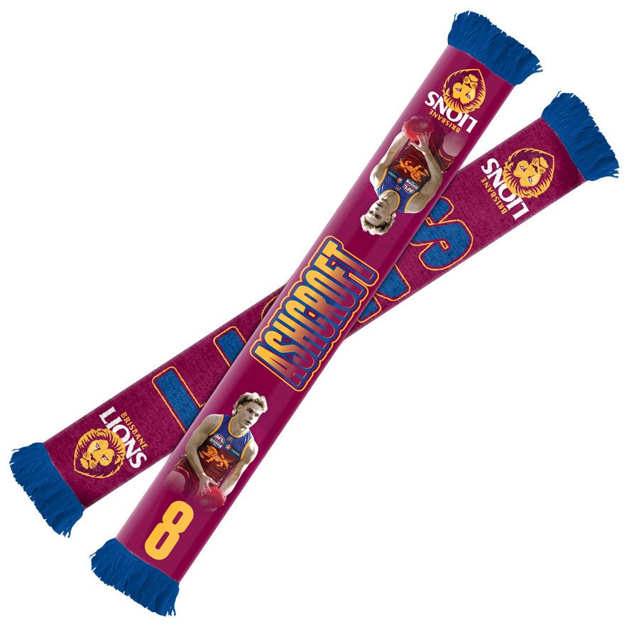 Brisbane Lions Player Scarf - Will Ashcroft