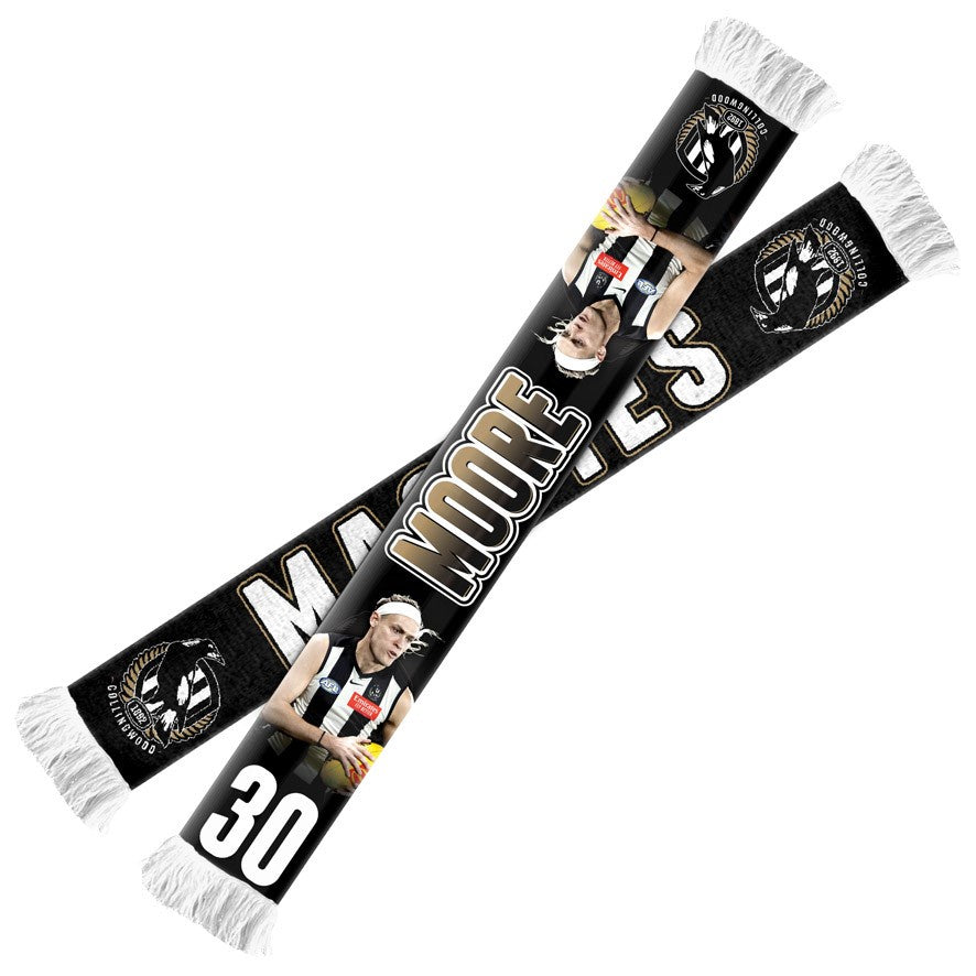 Collingwood Magpies Player Scarf -Darcy Moore