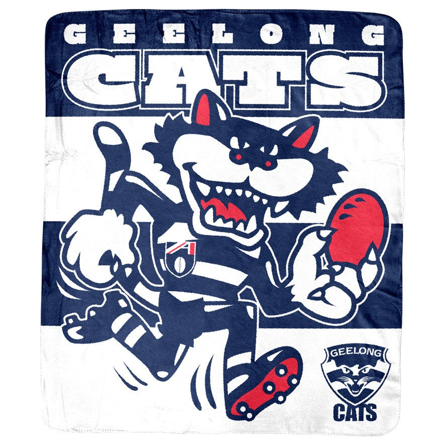 Geelong Cats Coral Fleece Rug