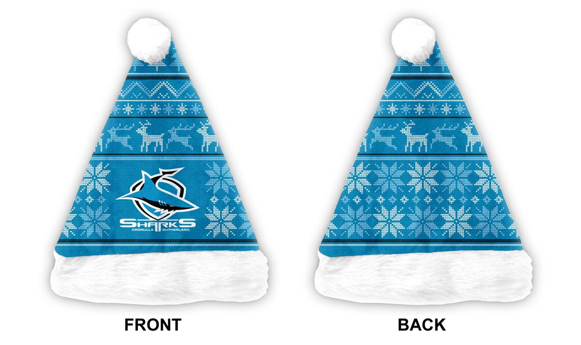 Cronulla Sharks Christmas Santa Hat