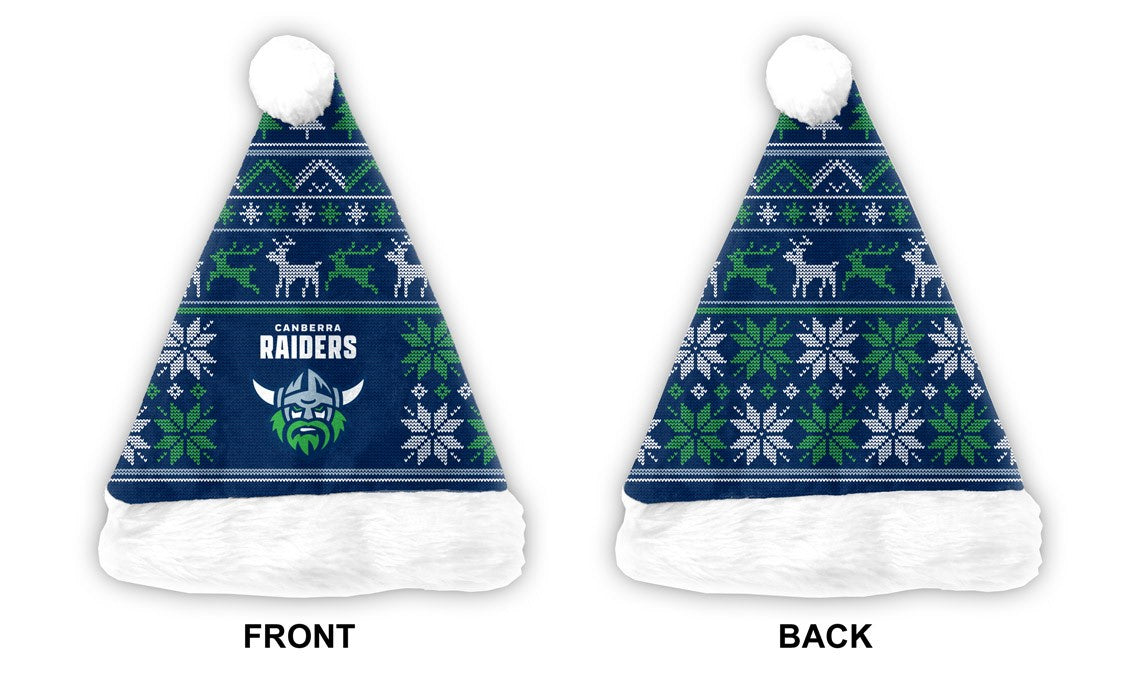 Canberra Raiders Christmas Santa Hat