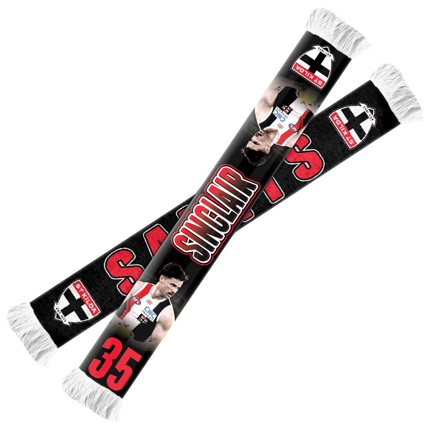 St Kilda Saints Player Scarf - Jack Sinclair