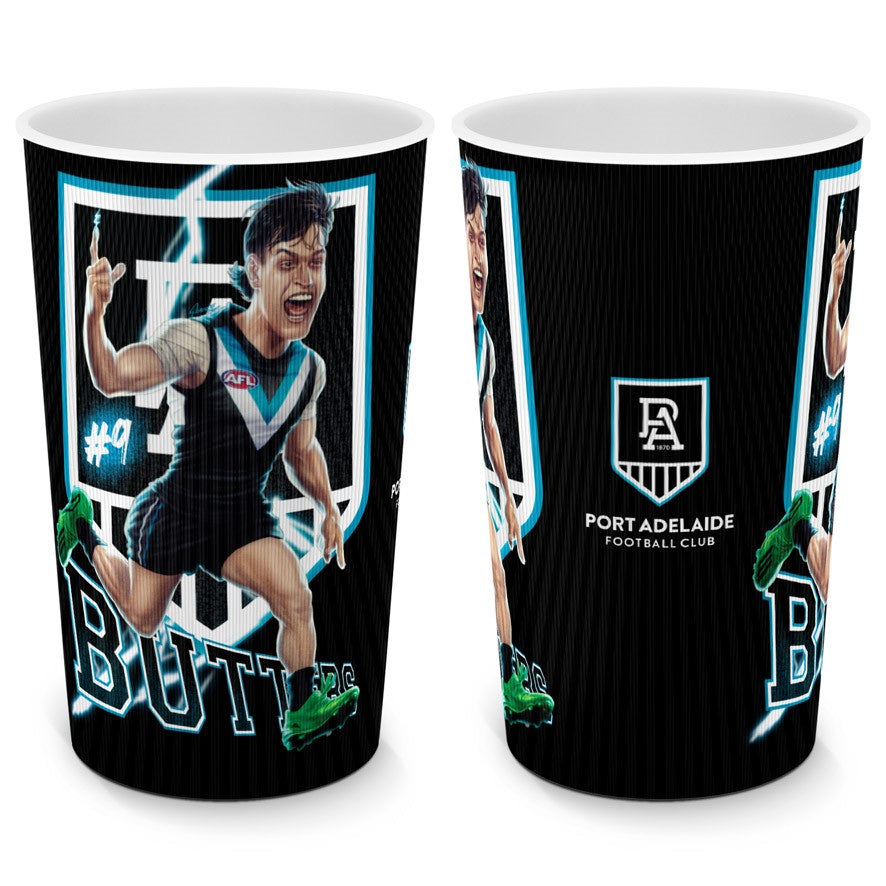 Port Adelaide Power  Plastic Tumbler - Zak Butters