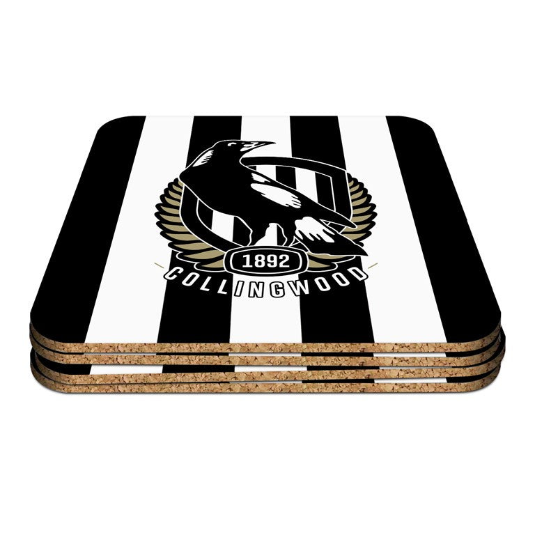 Collingwood Magpies Coasters - 4 pack