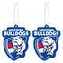 Western Bulldogs Air Freshener 2 Pack