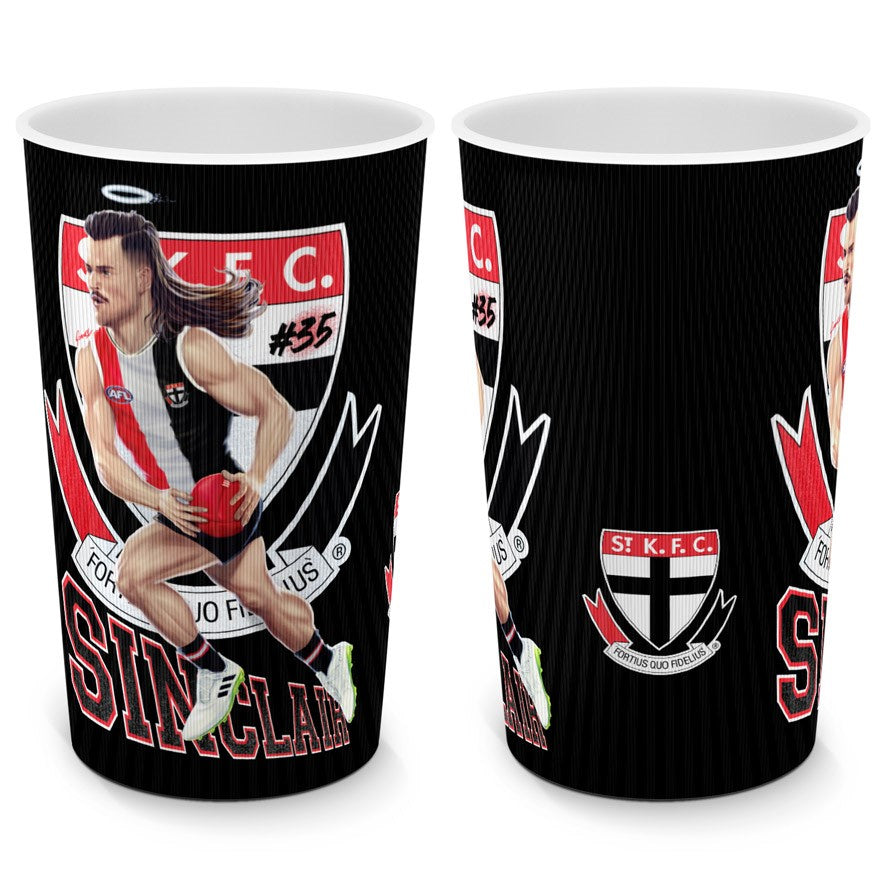 St Kilda Saints  Plastic Tumbler-Jack Sinclair