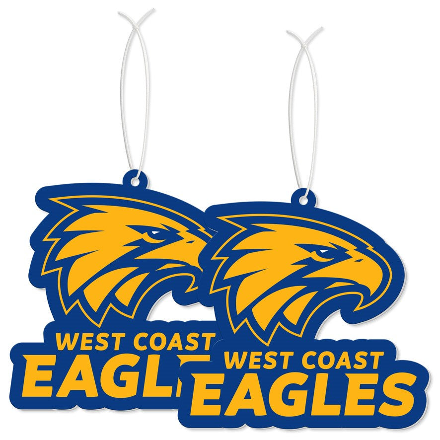 West Coast Eagles Air Freshener 2 Pack