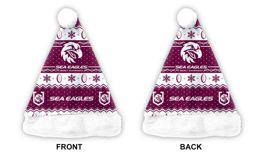 Manly Sea Eagles Santa Hat