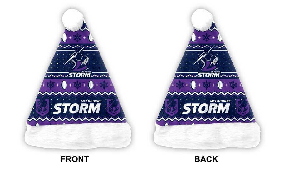 Melbourne Storm Santa Hat
