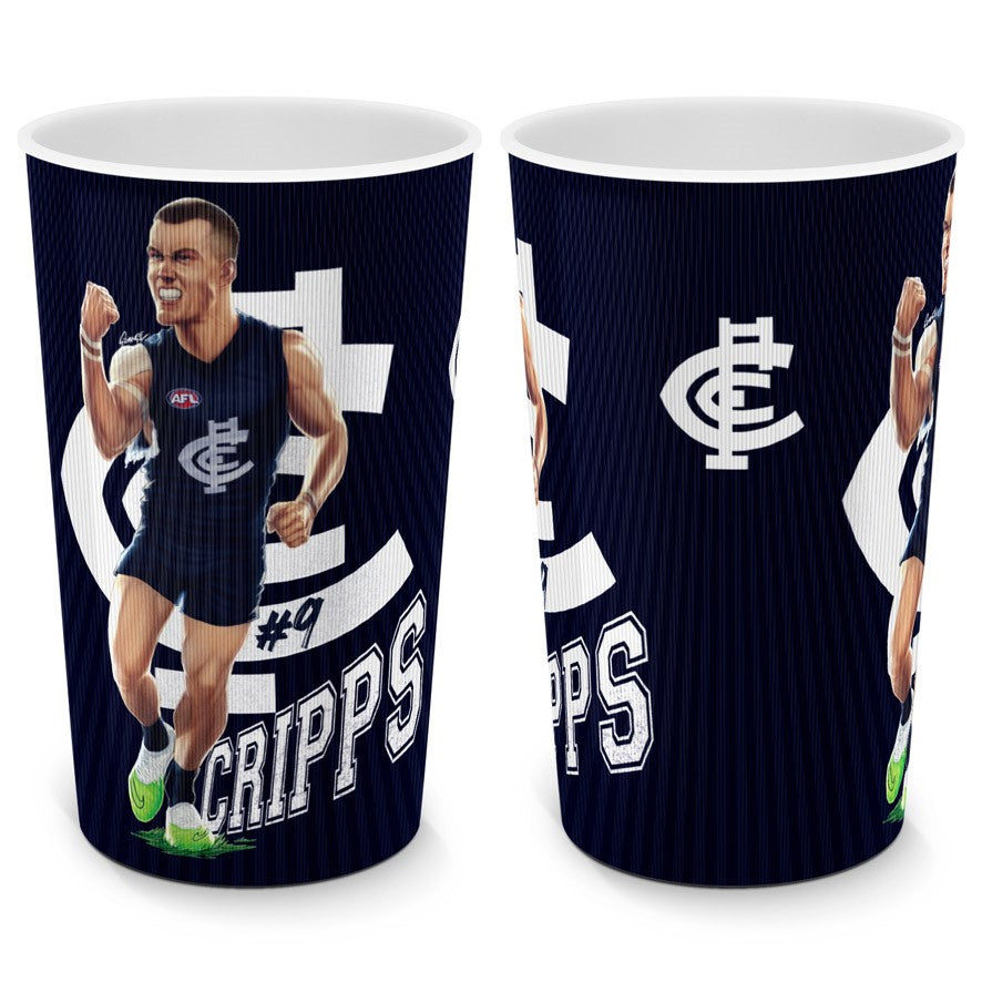 Carlton Blues Plastic Tumbler - Patrick Cripps