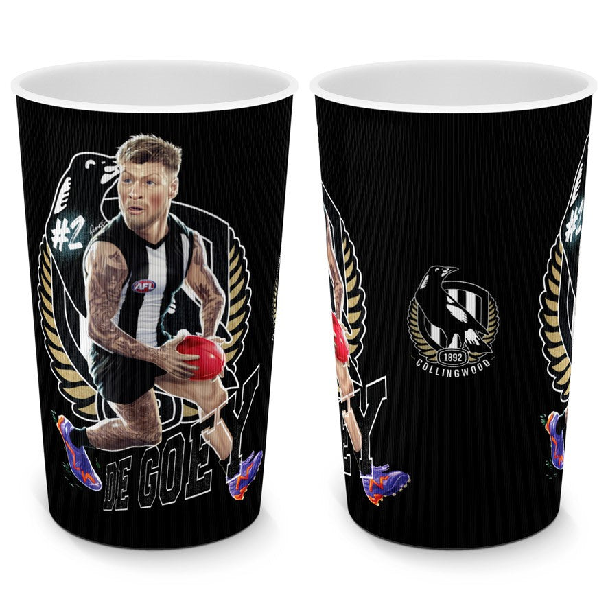 Collingwood Magpies Plastic Tumbler - Jordan DeGoey