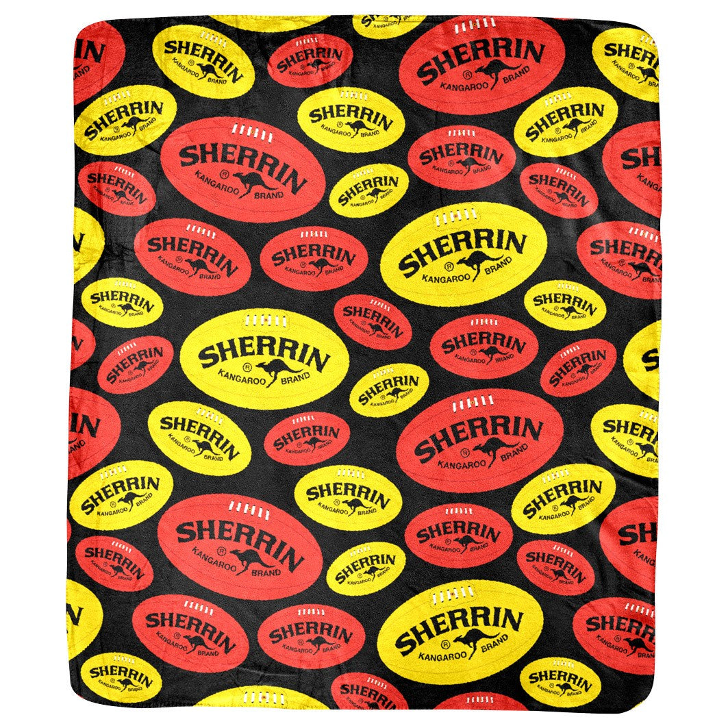 AFL Sherrin Coral Fleece Rug -