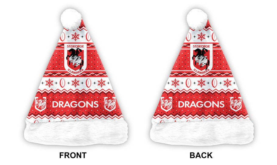 St George Illawara Dragons Santa Hat