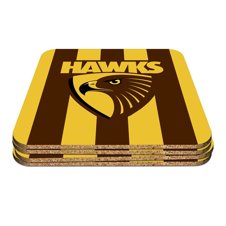Hawthorn Hawks Coasters - 4 pack