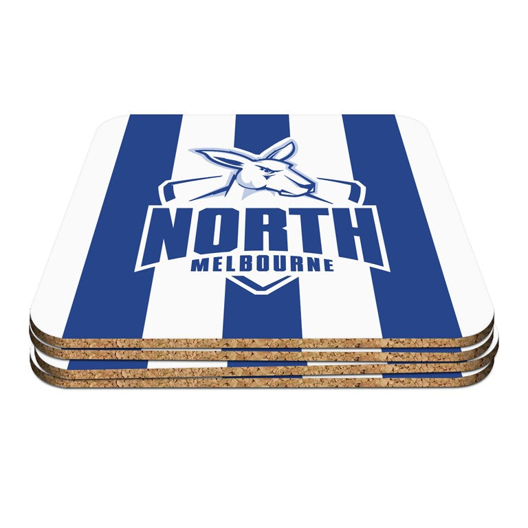 North Melbourne Kangaroos Coasters - 4 pack